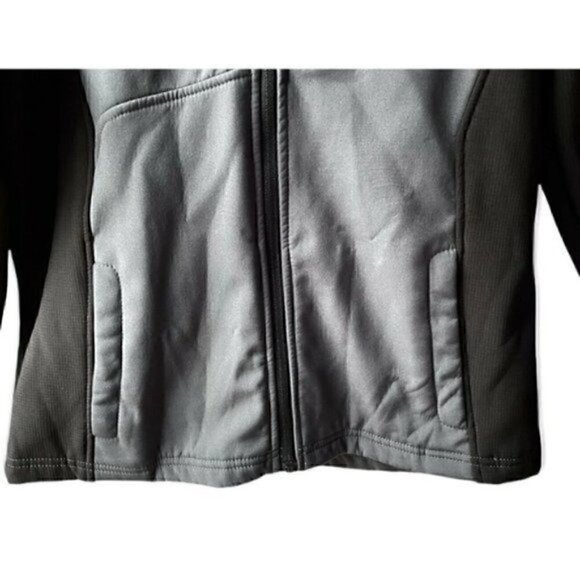 Snozu Performance Soft Shell Jacket Gray Kids Size L 14-16 Hoodie Skiing - Picture 7 of 11